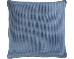 Heckett & Lane Wafel Kussensloop Katoen - 50x50cm - colonial blue