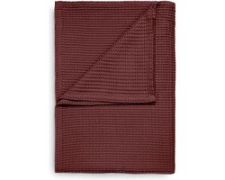 Heckett & Lane Wafel - Plaid - 180x260 cm - Spice Red