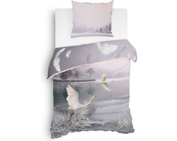 Heckett & Lane Wes Dekbedovertrek - Eenpersoons - 140x200/220 cm - Light Pink