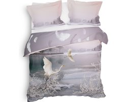 Heckett & Lane Wes Dekbedovertrek - Lits-jumeaux - 240x200/220 cm - Light Pink