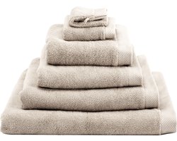 Heckettlane Badhanddoek Premium - Hotelkwaliteit Handdoek van 100% Katoen - 60x110 cm - Handdoekenset 2 Stuks - Beige