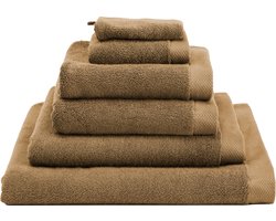 Heckettlane Badhanddoek Premium - Hotelkwaliteit Handdoek van 100% Katoen - 60x110 cm - Handdoekenset 2 Stuks - Bruin