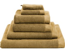 Heckettlane Badhanddoek Premium - Hotelkwaliteit Handdoek van 100% Katoen - 60x110 cm - Handdoekenset 2 Stuks - Geel