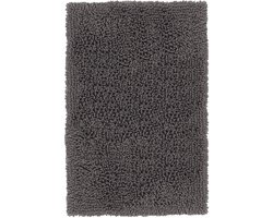 Heckettlane Badmat Fergana - Badkamermat - Antislip tapijt - 60x100 - Antraciet