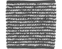 Heckettlane Badmat Mylene - Badkamermat - Antislip tapijt - 60x60 - Antraciet