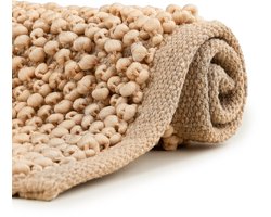 Heckettlane Badmat Nodo - Badkamermat - Bidetmat - Antislip tapijt - 60x100 cm - Beige
