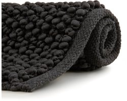 Heckettlane Badmat Nodo - Badkamermat - Bidetmat - Antislip tapijt - 60x60 cm - Grijs