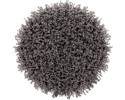 Heckettlane Badmat Onda - Badkamermat - Antislip tapijt - 60-Rond - Grijs