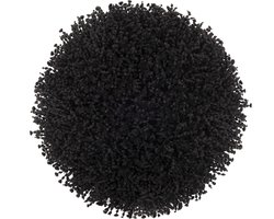 Heckettlane Badmat Onda - Badkamermat - Antislip tapijt - 60-Rond - Zwart