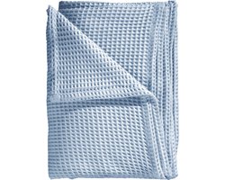 Heckettlane Bed Sprei Wafel - Bedsprei 1 persoons - Wafeldeken - 180x260 - Blauw