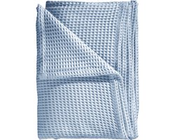 Heckettlane Bed Sprei Wafel - Bedsprei 1 persoons - Wafeldeken - 180x260 cm - Blauw