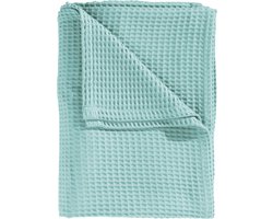 Heckettlane Bed Sprei Wafel - Bedsprei 1 persoons - Wafeldeken - 180x260 cm - Groen