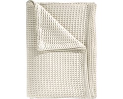 Heckettlane Bed Sprei Wafel - Bedsprei 1 persoons - Wafeldeken - 180x260 cm - Off-White