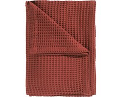 Heckettlane Bed Sprei Wafel - Bedsprei 1 persoons - Wafeldeken - 180x260 cm - Oranje