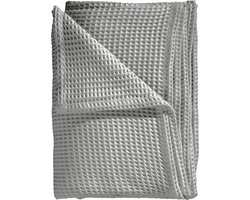 Heckettlane Bed Sprei Wafel - Bedsprei 2 persoons - Wafeldeken - 240x260 cm - Grijs