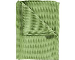 Heckettlane Bed Sprei Wafel - Bedsprei 2 persoons - Wafeldeken - 240x260 - Groen