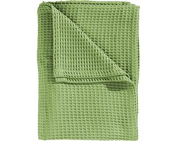 Heckettlane Bed Sprei Wafel - Bedsprei Eenpersoons - Wafeldeken - 180x260 cm - Groen
