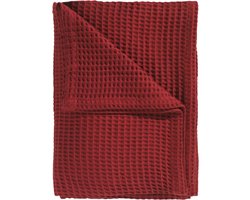 Heckettlane Bed Sprei Wafel - Bedsprei Tweepersoons - Wafeldeken - 240x260 cm - Rood