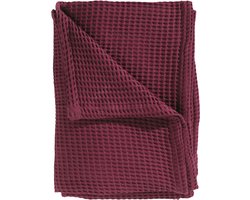 Heckettlane Bed Sprei Wafel - Bedsprei Tweepersoons - Wafeldeken - 240x260 cm - Rood