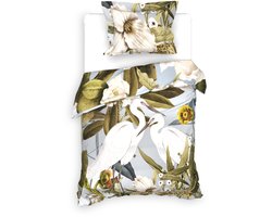 Heckettlane Chanda Dekbedovertrek - Eenpersoons - Dekbedovertrek van 100% Katoen-Satijn - 140x200-220 cm - Multi