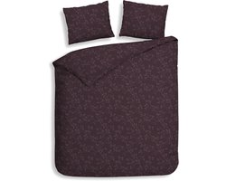 Heckettlane Dekbedovertrek Alloro - Effen Bedlinnen - 240x200-220 cm - Lits-Jumeaux - Paars - Dekbedovertrek van 100% Katoen-Flanel