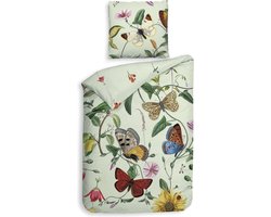 Heckettlane Dekbedovertrek Asa - Bedlinnen met Bloemen print - 140x220 - Multi - Dekbedhoes van 100% Katoen-Dobby