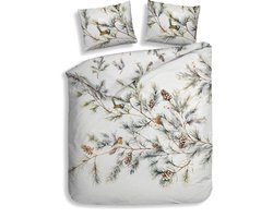 Heckettlane Dekbedovertrek Destiny - Bedlinnen met Takken print - 240x220 - Multi - Dekbedhoes van 100% Katoen-Satijn