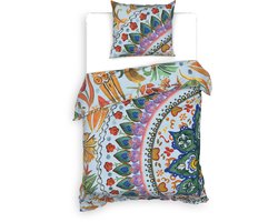 Heckettlane Dekbedovertrek Hailey - Eenpersoons - Bamboe - 140x200-220 cm - Multi
