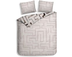 Heckettlane Dekbedovertrek Katoen Satijn Melis - Natural - 100% Katoen-Satijn - Dekbedovertrek 200x200/220cm - Tweepersoons - Wenen