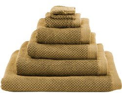Heckettlane Handdoekenset Grant - Hotelkwaliteit Handdoek van 100% Katoen - 50x100 cm - Badhanddoek 2 Stuks - Geel