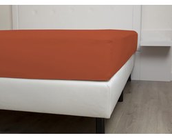 Heckettlane - Hoeslaken � Katoensatijn � 90 � 220 cm � Oranje