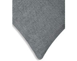 Heckettlane Sierkussen Velours Panama - Classic Anthracite - Sierkussens 48x48 cm - 100% Polyester Velours - Inclusief Binnenkussen