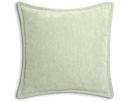 Heckettlane Sierkussen Velours Vieux - Laurel Green - Sierkussens 45x45 cm - 100% Polyester Velours - Inclusief Binnenkussen