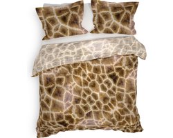 Heckettlane Tyra - Dekbedovertrek - Lits-jumeaux - 260x200/220 cm - Bruin