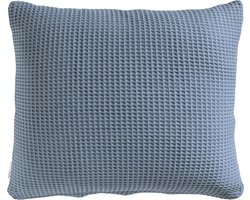 Heckettlane Wafel Kussensloop - Blauw - 60x70cm - Blauw