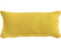 Heckettlane Wafel Kussensloop - Geel - 40x80cm - Geel