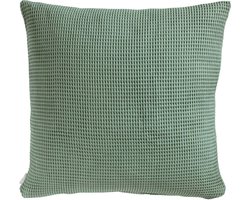 Heckettlane Wafel Kussensloop - Groen - 80x80cm - Groen