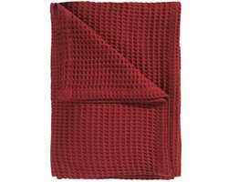 Heckettlane Wafel Plaid - 180x260 cm - Fire Red