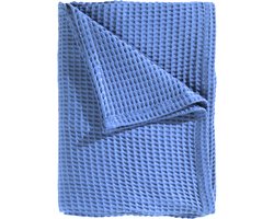 Heckettlane Wafel Sprei - Lits-jumeaux - Katoen - 180x260cm - Blauw