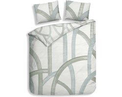 Heckettlane Yves Dekbedovertrek - 100% Katoen-Satijn - 200x220-NL-BE - Off-White