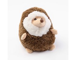 HEDGE - deurstopper 15x15x20 cm - egel - Rocky Road - bruin