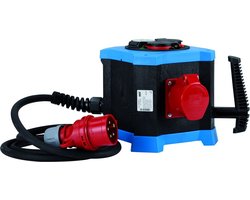 HEDI m.station verdeelkast, 2,5m aansluitkabel, 5x2,5, 10 kW, 3 stopcontacten