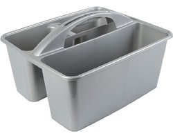 Hega Hogar Opbergbox - kunststof - 6L - met handvat - opbergdoos - mand - Opbergbakken voor schoonmaakspullen