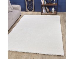 HEIDE - Creme - 140x200cm - Hoogpolig vloerkleed