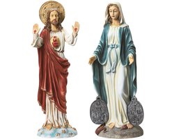 Heilig Hart Jezus Tuinbeeld - Spirituele Sculptuur voor Meditatie en Bezinning