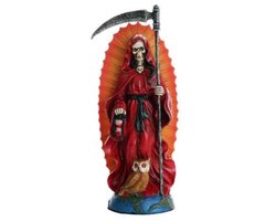 Heilige Dood Santa Muerte Standbeeld 7.25 Inch - Religieuze Sculptuur van Liefde en Passie