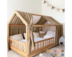 Heilige Hemelbed voor Kinderen van 100% Katoen - Decoratieve Mousseline Bedhemel voor Jongens en Meisjes