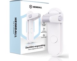 Heimdall® Deurklink Vergrendeling - Extra Sterk 3M Deurslot, Wit