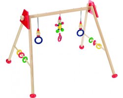 Heimess Babygym hout rood mannetje