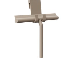 HEIMR Douchewisser Taupe met Ophangsysteem- Badkamer Accessoires- Raamwisser- Trekker Douche- Silicone